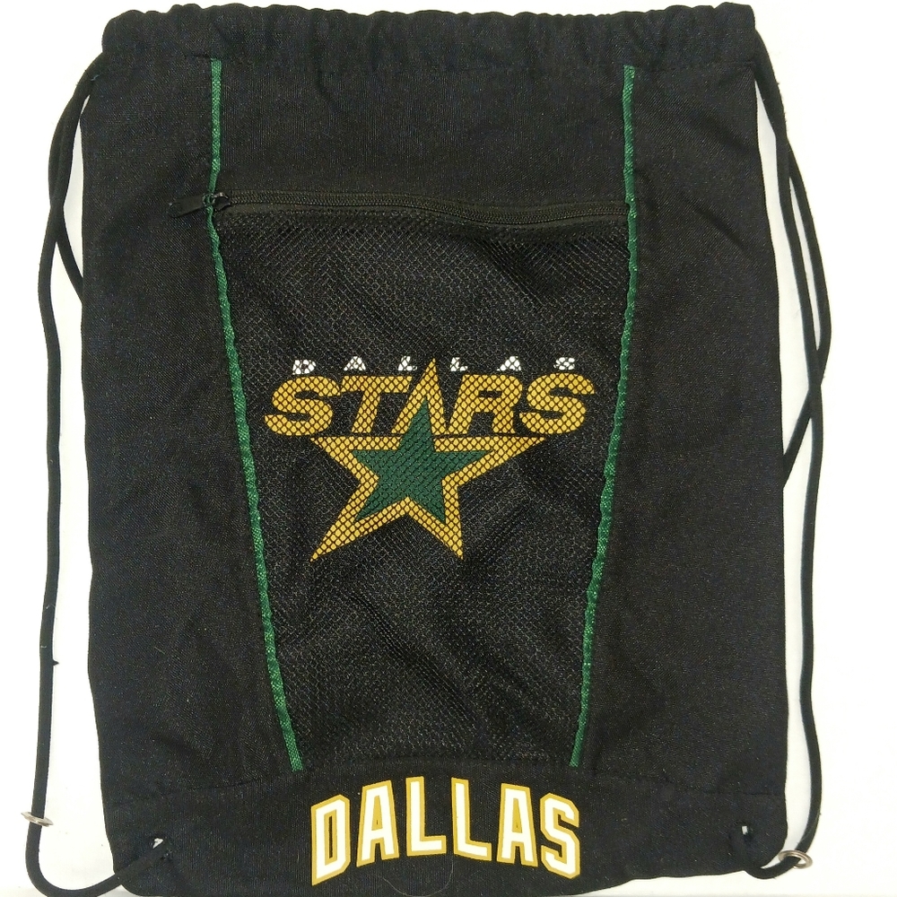 Dallas Stars NHL Hockey Drawstring Carrying Bag Nylon Polyester